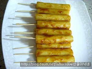 두뇌성장을 위한 간식!~견과떡꼬치!!~