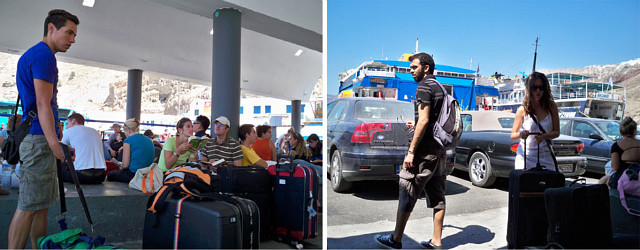 산토리니를 떠나 아테네까지...