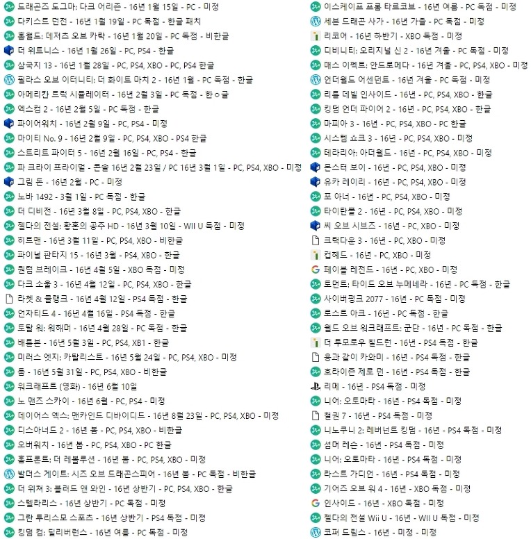 2016년 게임 기대작 총정리 | 인스티즈