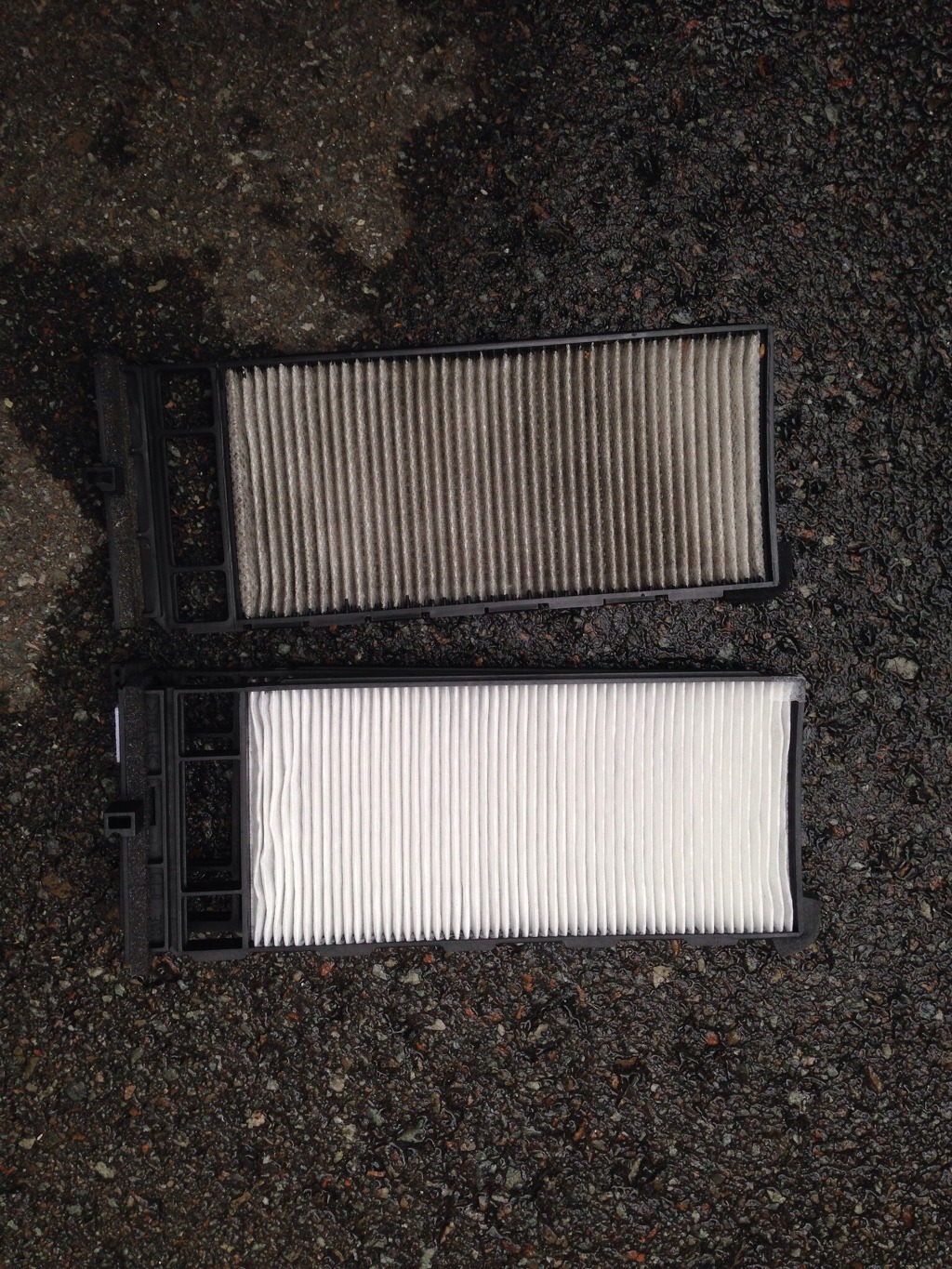 구형 SM520 에어컨 필터 갈기