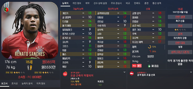 FM2017 공식로스터 포텐정리 | 인스티즈