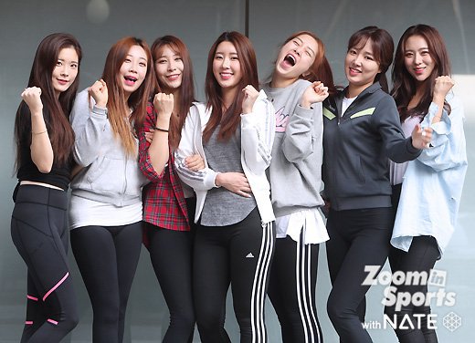 혜수, 소연, 민주, 미진, 연지, 맑음, 세미