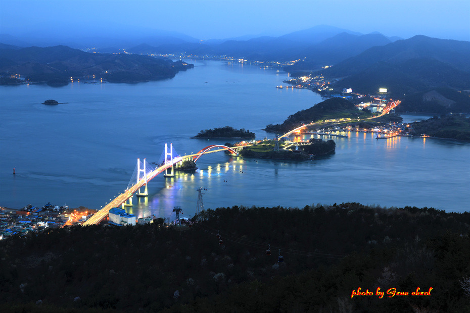 창선/삼천포대교야경..