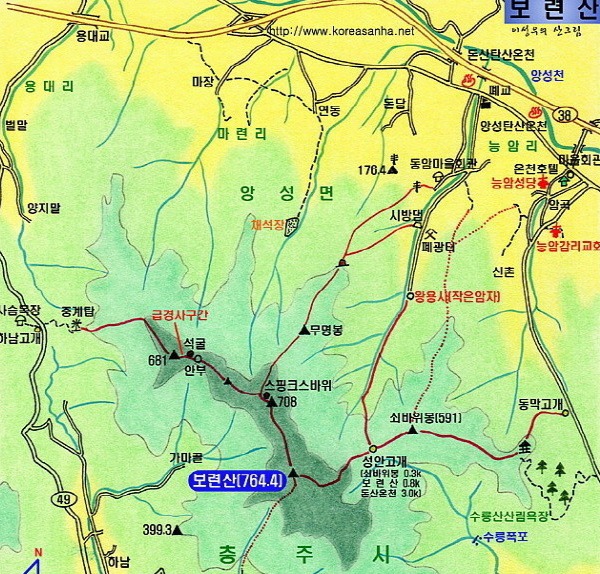 충북 충주 보련산(트랙보유)