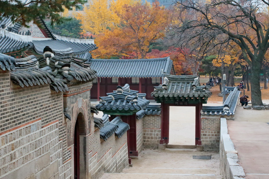 덕수궁의 가을색