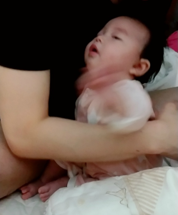 [망고맘 육아일기 생후 109일] 콧물감기, 블루독 내복