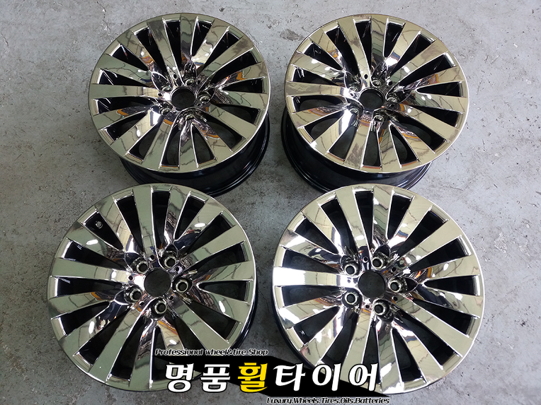 BMW 7시리즈 740LI 스퍼터링크롬 18인치 중고 순정휠 